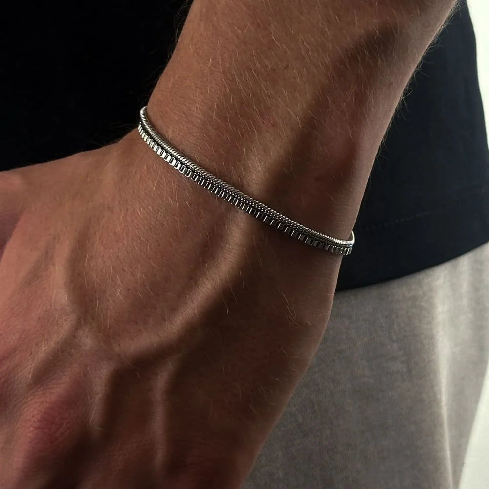 BOX ARMBAND (SILBER) 2MM