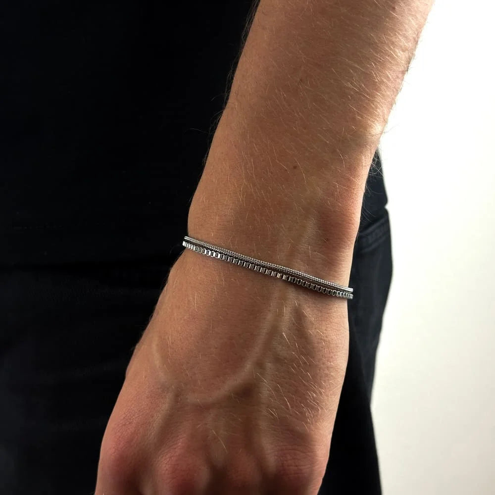 BOX ARMBAND (SILBER) 2MM