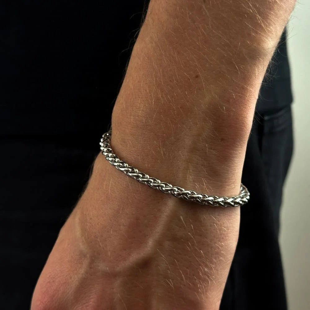 WEIZEN ARMBAND (SILBER) 5MM