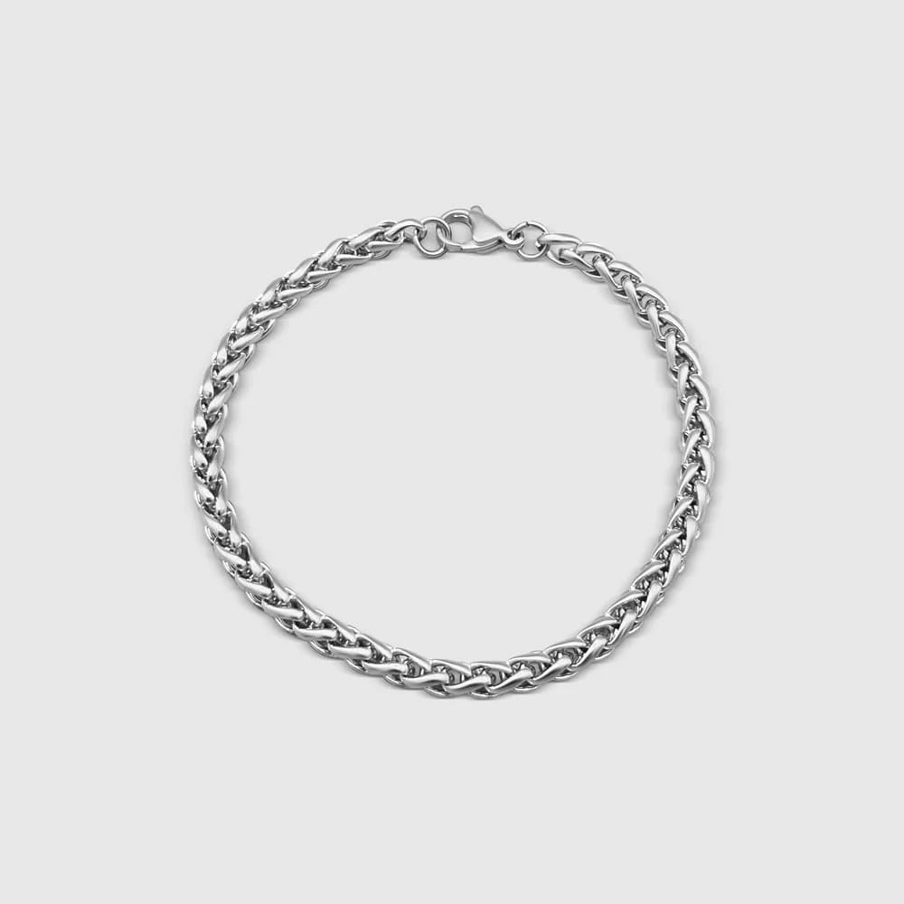 WEIZEN ARMBAND (SILBER) 5MM