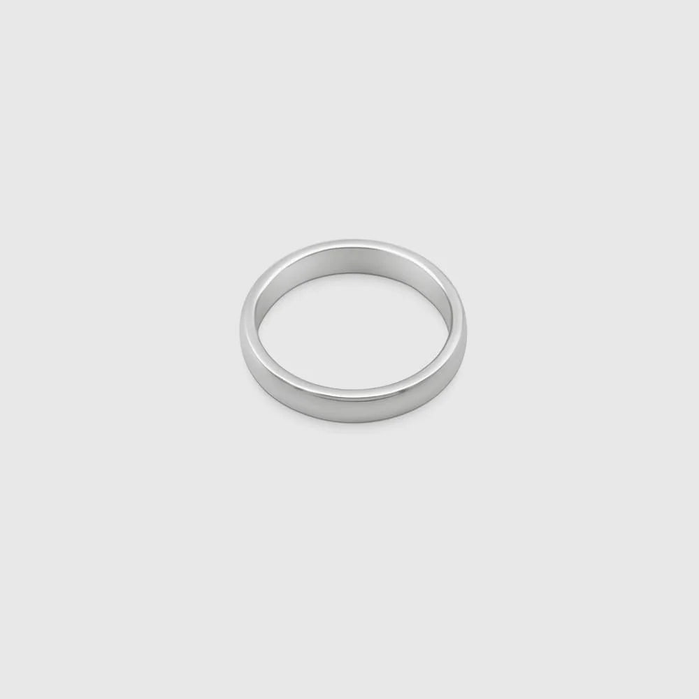 ROUND BAND RING (SILBER)