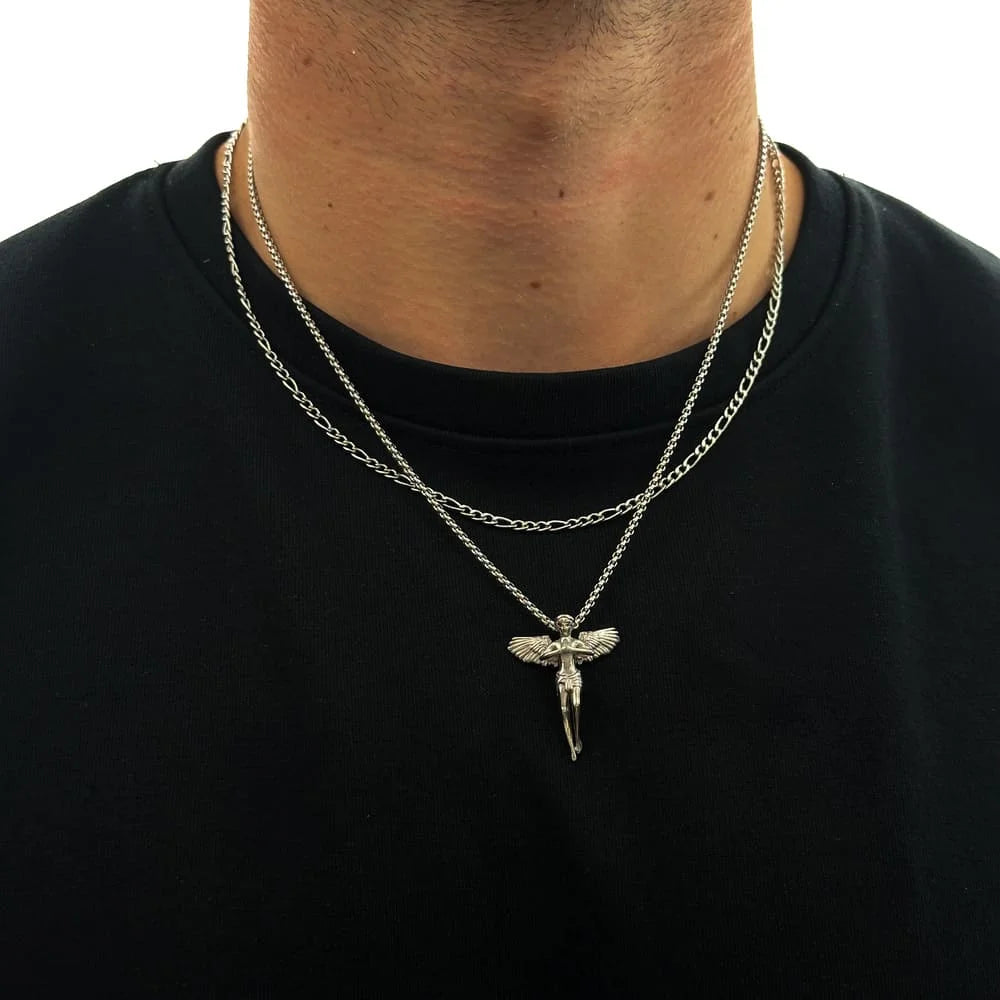 ANGEL X FIGARO CHAIN SET (SILBER)