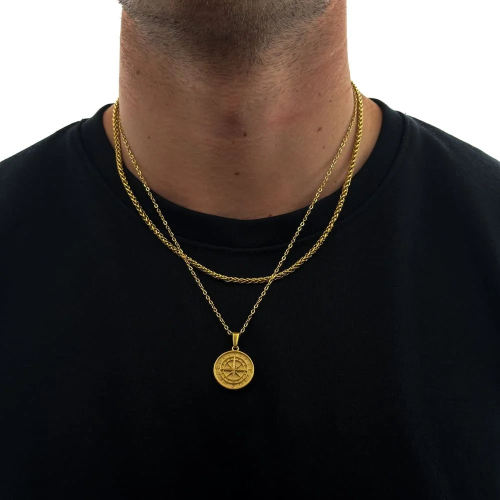 KOMPASS X WHEAT CHAIN SET (GOLD)